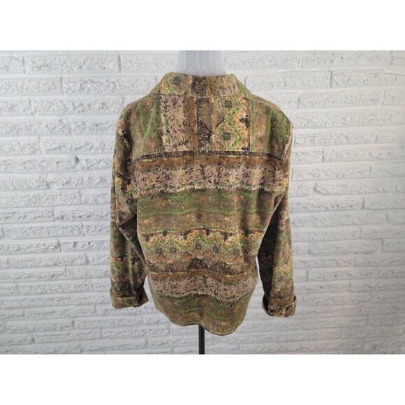 Christopher Banks Womens Jacket Extra Large Blazer Brown Geometric GEO37XE - Picture 6 of 9